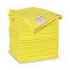 Boardwalk Microfiber Cleaning Cloths, 16 x 16, Yellow, PK24 2164039